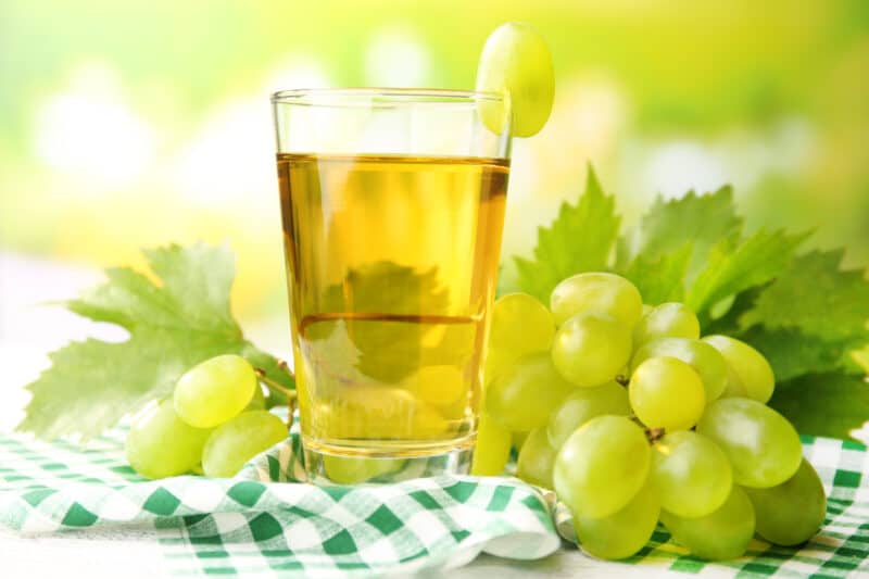 Traubensaft als Ersatz zu Weisswein
