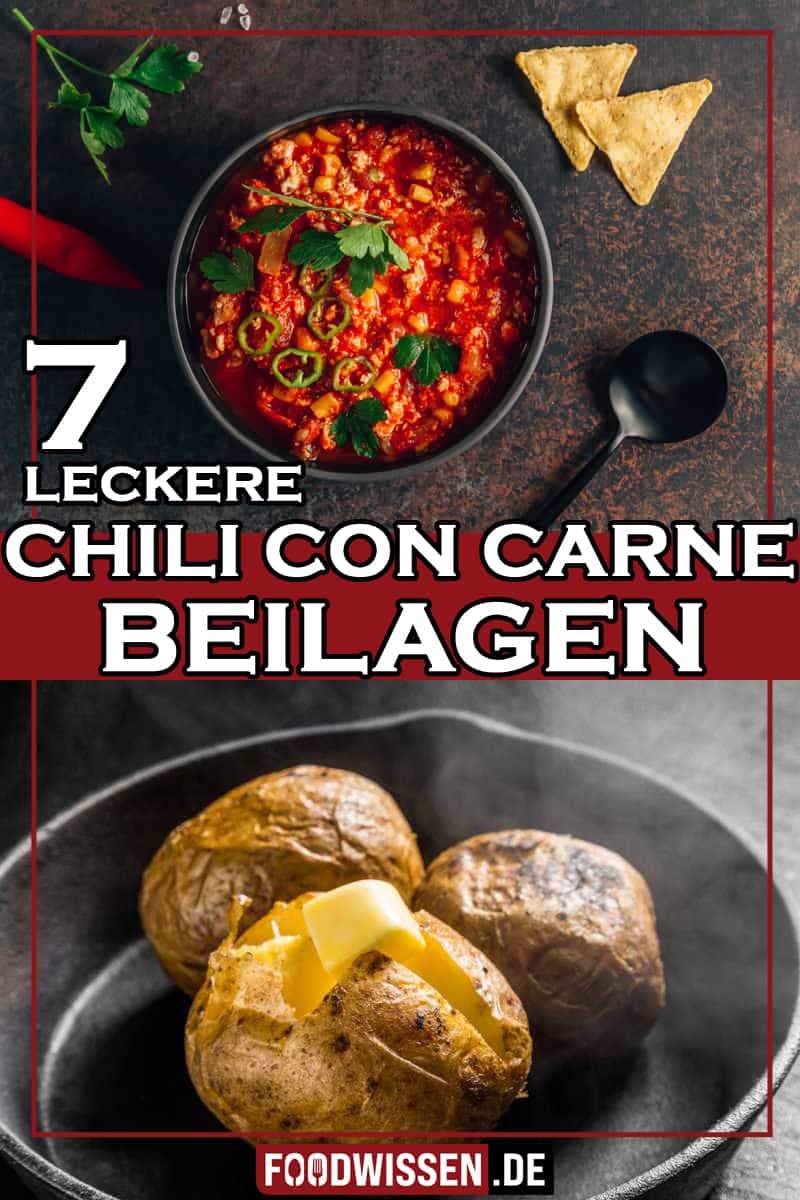 Pellkartoffeln mit Chili con Carne