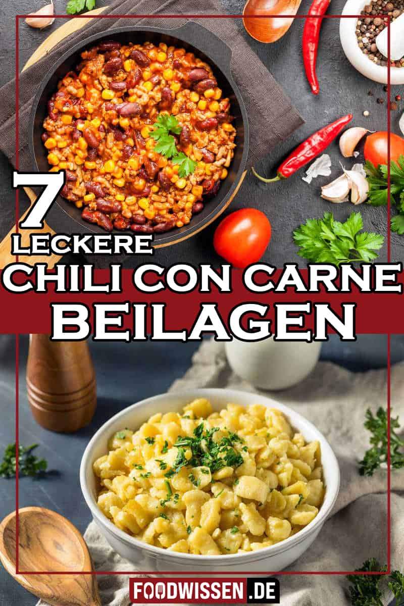 Chili con Carne mit Spätzle als Beilage